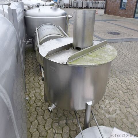 450 Liter Rührwerksbehälter aus V2A mit Rührscheibe  9098