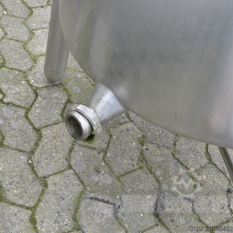 450 Liter Rührwerksbehälter aus V2A mit Rührscheibe  9098