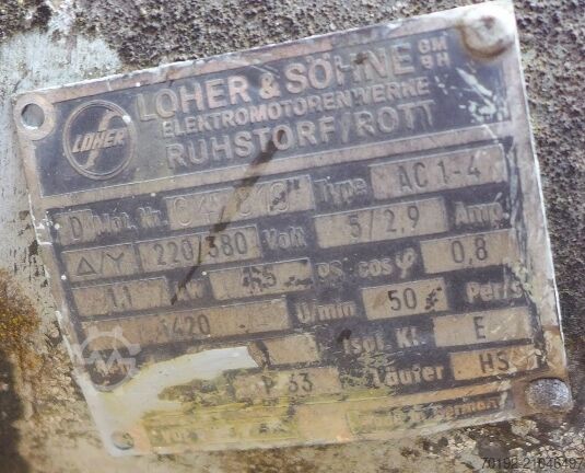 1200 Liter Behälter aus V2A mit Propellerrührwerk  9097