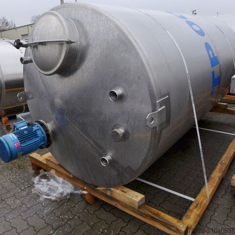 6000 Liter Rührwerksbehälter aus V2A mit Propellerrührwerk  9045