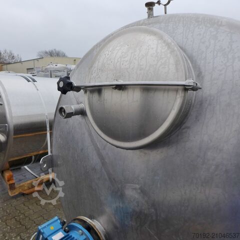 6000 Liter Rührwerksbehälter aus V2A mit Propellerrührwerk  9045