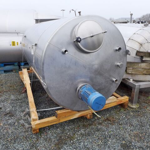 6000 Liter Rührwerksbehälter aus V2A mit Propellerrührwerk  9045