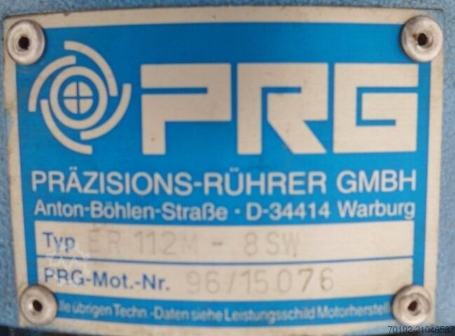 6000 Liter Rührwerksbehälter aus V2A mit Propellerrührwerk  9045