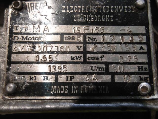 Electric motor 0.55 kW 1395 rpm IAEA** MA 19F165-4