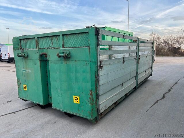 Abrollcontainer  CONTAINER SCARRABILE USATO A PIANALE CON SPONDE