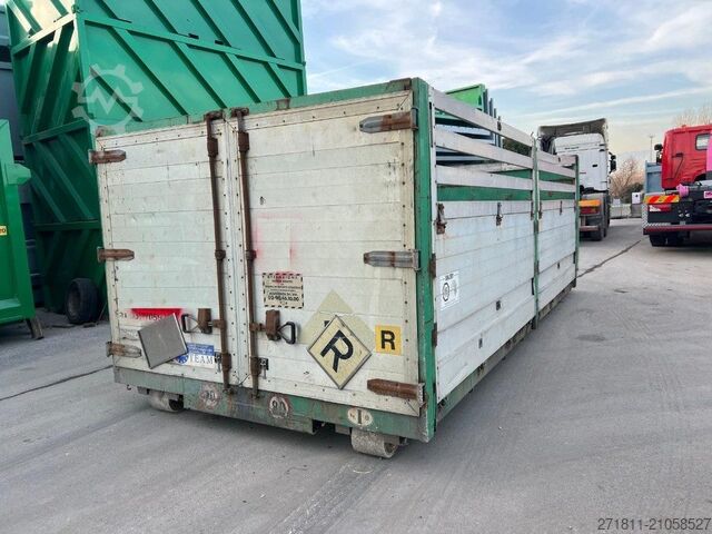Abrollcontainer  CONTAINER SCARRABILE USATO A PIANALE CON SPONDE