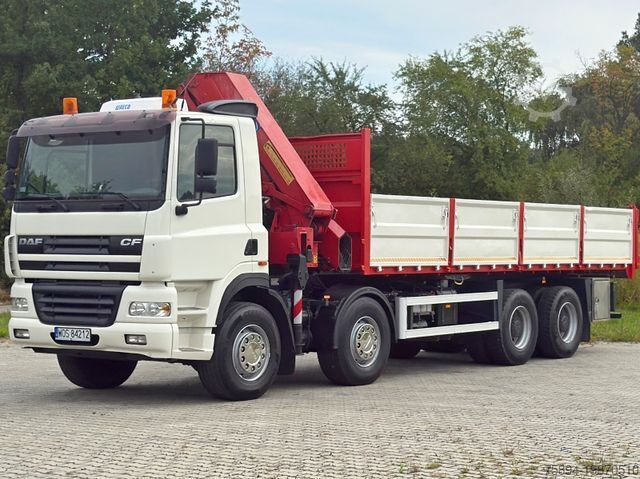 Tipper truck DAF CF 85.380 * HMF 2823 K6 (B3) + FUNK * 8x4 * TOP