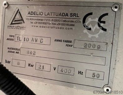 Glass grinding machine Lattuada TL10 AV C