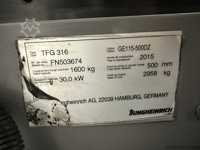 Gabelstapler Jungheinrich TFG 316 | ISS | 5000mm | 1600 kg
