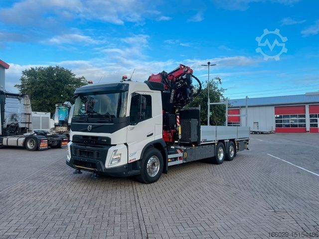 LKW mit Pritsche (offen) VOLVO FMX 500  FASSI Ladekran F545 JIB & Winde Sofort