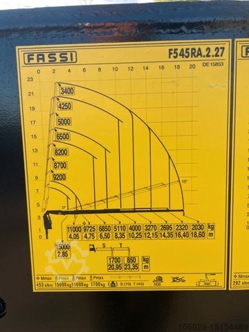 Spezial-LKW VOLVO FMX 500  FASSI Ladekran F545 JIB & Winde Sofort