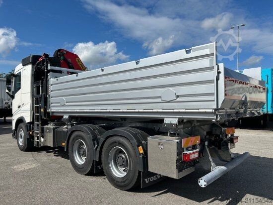 Dreiseitenkipper LKW VOLVO FH 500 3-SEITEN KIPPER MIT PALFINGER PK22002EH, RETARDER