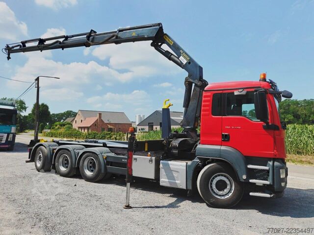 Hook arm system MAN TGS 35.440 8x4 tridem hooklift + Crane Palfinge...