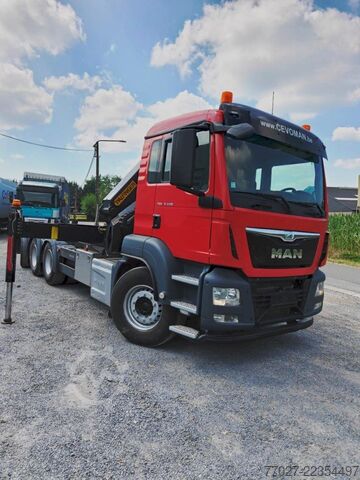 Hook arm system MAN TGS 35.440 8x4 tridem hooklift + Crane Palfinge...
