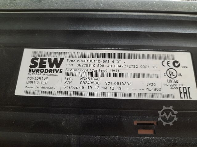 SEW-EURODRIVE inverter SEW-EURODRIVE MDX61B-0110-5A3-4-00