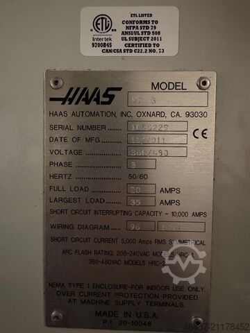 Vertikales Bearbeitungszentrum Haas VF-3