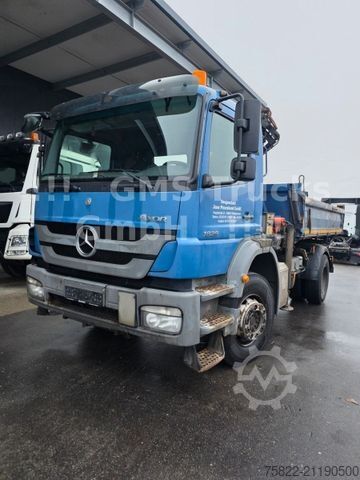 Kipper LKW MERCEDES-BENZ Axor 1829 / 13m Palfinger Kran FUNK / Meiller