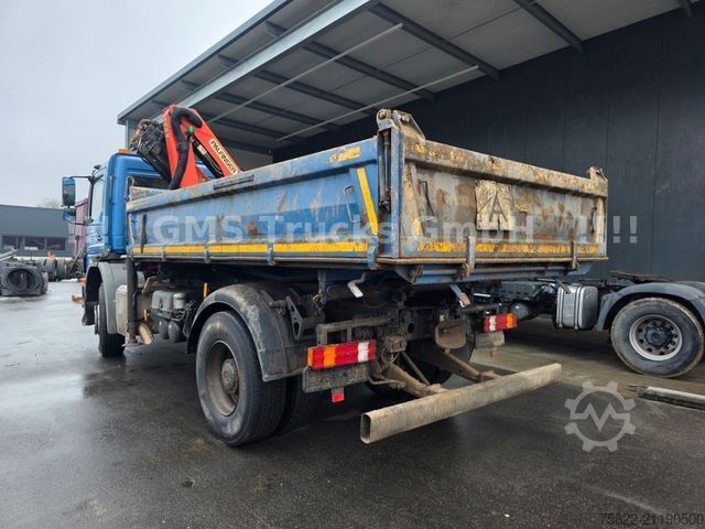 Kipper LKW MERCEDES-BENZ Axor 1829 / 13m Palfinger Kran FUNK / Meiller