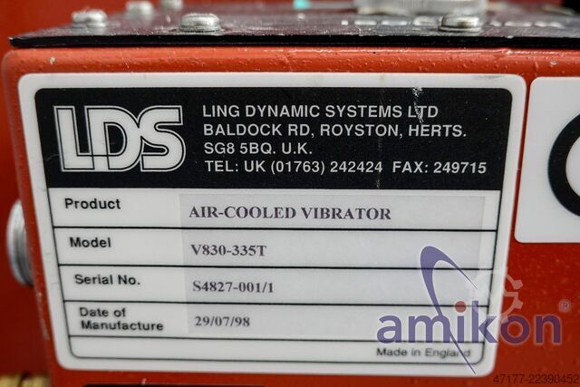 9.81 kN SPA10K CE DTC VENZO 800 LDS Schwingprüfsystem V830-335T