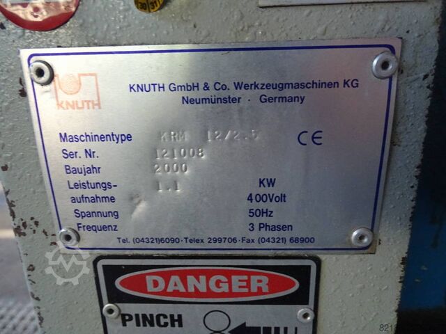 Plate rolling machine Knuth KRM 12/2.5
