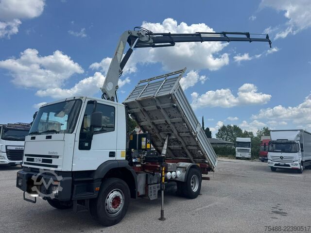 Tipper truck with crane IVECO EUROTECH 190 E 310 CURSOR