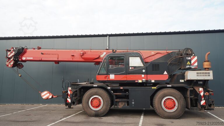 Crane truck TADANO-FAUN GR-300EX WITH JIB 4X4X4 ROUGH TERRAIN CRANE