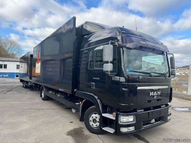 Kühlkoffer-LKW MAN 12.250 + Anhänger Durchlade