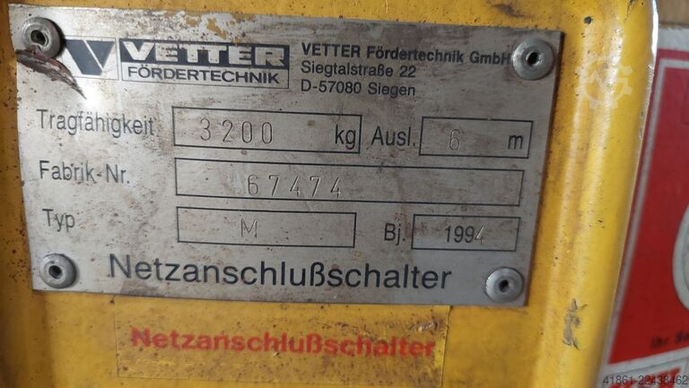 Pillar jib crane VETTER M 3.2 - 6.0