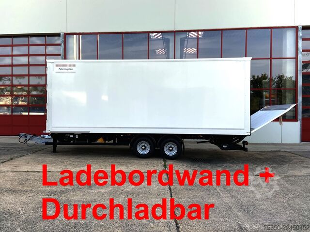 Box trailer Möslein TKO105 D-L 7 m  Tandem Koffer, Ladebordwand 1,5 t + DurchladbarNeufahrzeug --