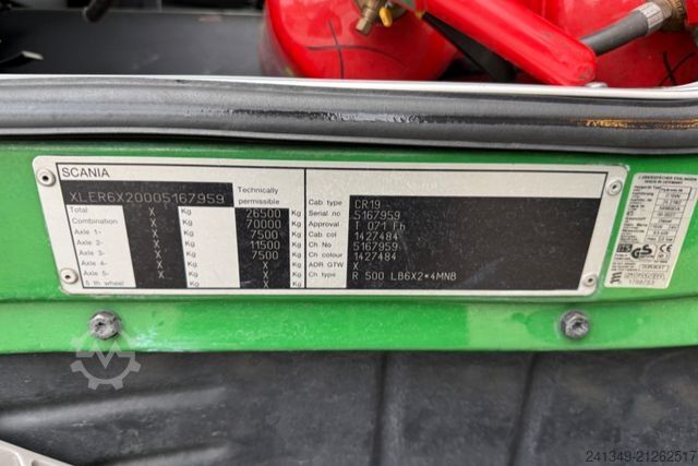 Tanker truck SCANIA R500 V8 6x2 13'100L