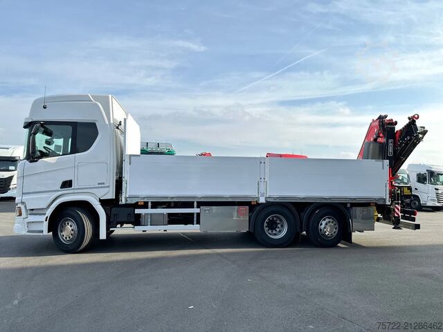Ladepritsche Scania R560 6x2-4 BL Baustoff-Pritsche FASSI 2.24