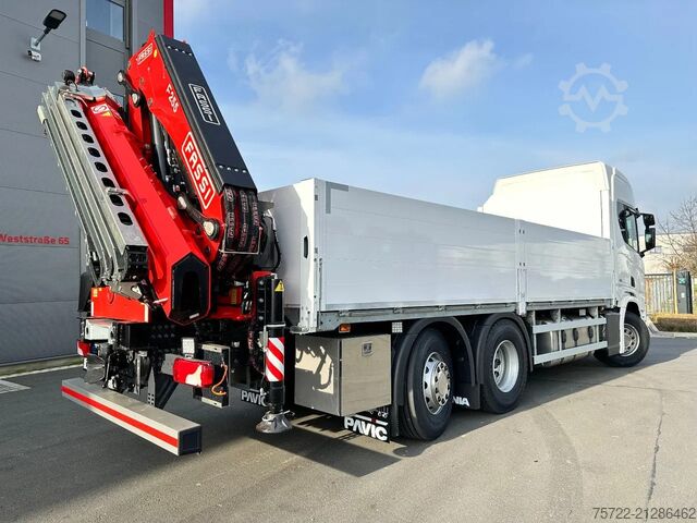 Ladepritsche Scania R560 6x2-4 BL Baustoff-Pritsche FASSI 2.24