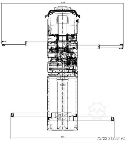 Crane truck Volvo FH 540 8x4 Pritsche Palfinger 165.002 TEC 7 +JIB