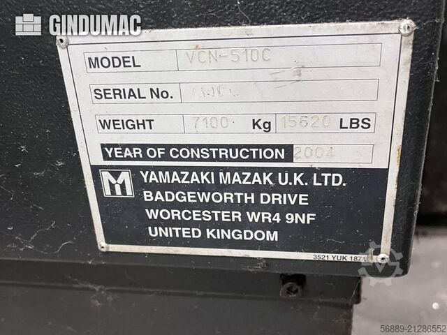 Mazak VCN-510C NEXUS Mazak VCN-510C NEXUS