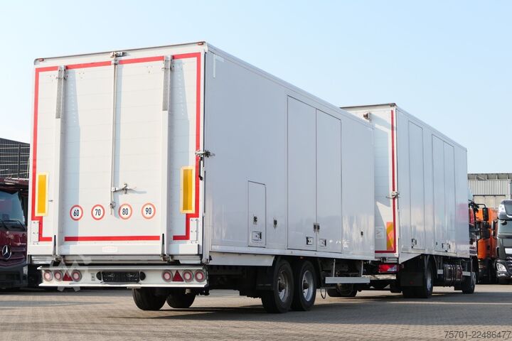 Car carrier truck MAN TGM 15.290 geschloss. Autotransp. Komplettzug