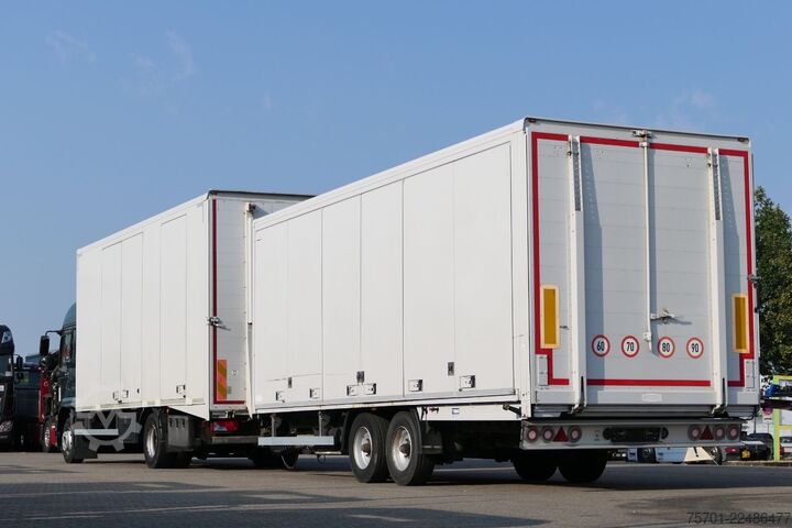 Car carrier truck MAN TGM 15.290 geschloss. Autotransp. Komplettzug