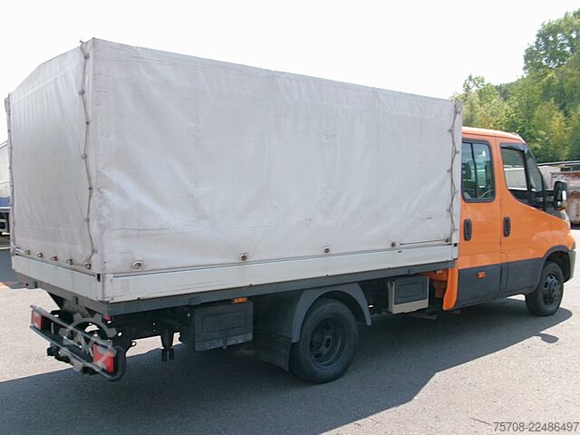 Curtain sider van IVECO Daily 35C17*DoKa*Luft*AHK*Diff*Klima*6 Sitze