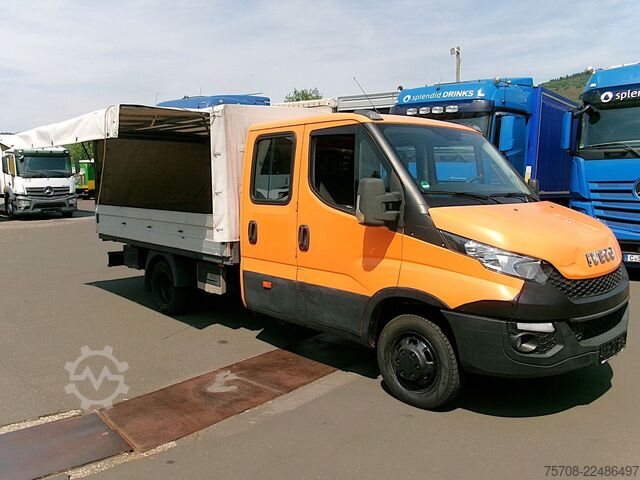 Curtain sider van IVECO Daily 35C17*DoKa*Luft*AHK*Diff*Klima*6 Sitze