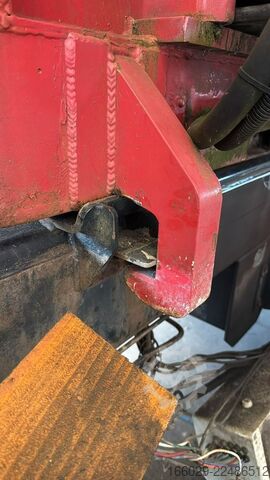 Swap body semitrailer  Abrollcontainer mit HMF Kran