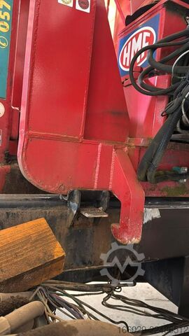 Swap body semitrailer  Abrollcontainer mit HMF Kran