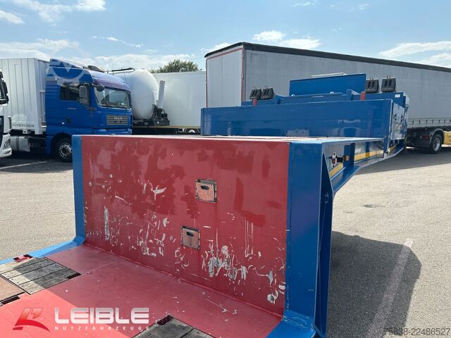 Low loader semitrailer MEUSBURGER MPG-2*hydr. Lenkung*Tiefbett 7100mm*