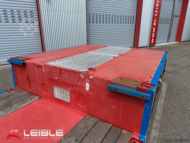 Low loader semitrailer MEUSBURGER MPG-2*hydr. Lenkung*Tiefbett 7100mm*
