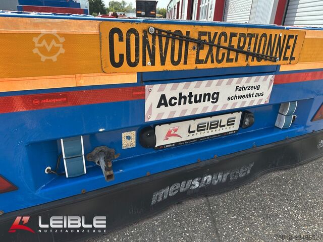 Low loader semitrailer MEUSBURGER MPG-2*hydr. Lenkung*Tiefbett 7100mm*