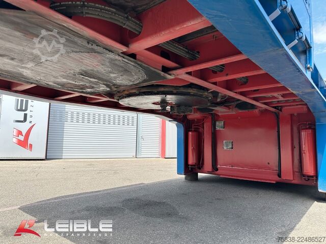 Low loader semitrailer MEUSBURGER MPG-2*hydr. Lenkung*Tiefbett 7100mm*