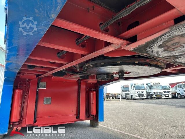 Low loader semitrailer MEUSBURGER MPG-2*hydr. Lenkung*Tiefbett 7100mm*