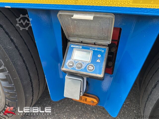 Low loader semitrailer MEUSBURGER MPG-2*hydr. Lenkung*Tiefbett 7100mm*