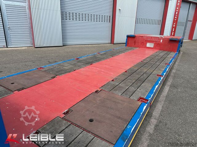 Semitrailer MEUSBURGER MPG-2*hydr. Lenkung*Tiefbett 7100mm*
