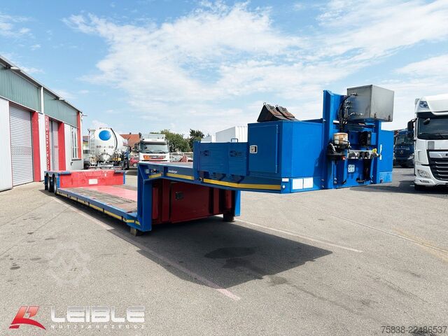 Semitrailer MEUSBURGER MPG-2*hydr. Lenkung*Tiefbett 7100mm*