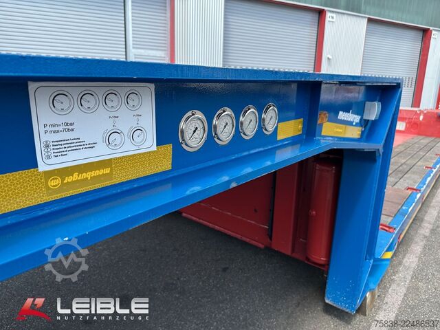 Semitrailer MEUSBURGER MPG-2*hydr. Lenkung*Tiefbett 7100mm*