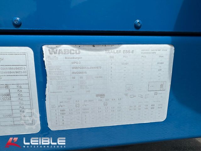 Semitrailer MEUSBURGER MPG-2*hydr. Lenkung*Tiefbett 7100mm*